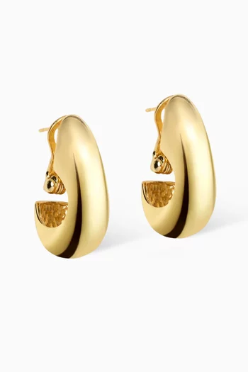 Miral Hoop Earrings in 18kt Gold-plated Brass