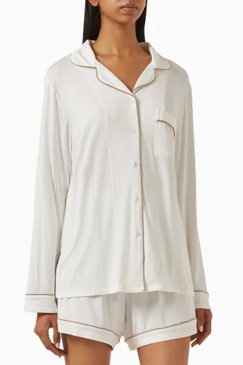Short Pyjama Set in Stretch Modal-jersey