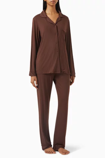 Pyjama Set in Stretch Modal-jersey