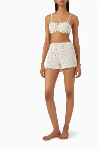 Pointelle Crop Top in Cotton