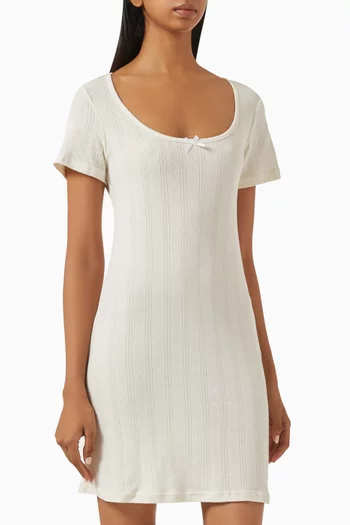 Pointelle Sleep Dress in Cotton