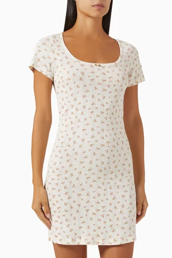 Pointelle Sleep Dress in Cotton