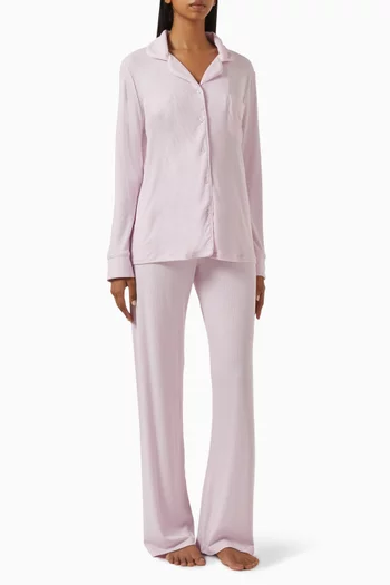 Ribbed Pyjama Set in Jersey
