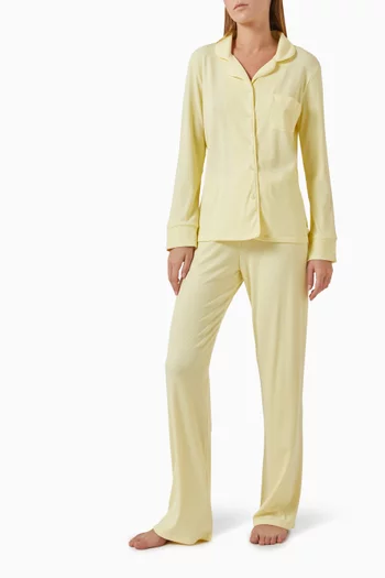 Ribbed Pyjama Set in Jersey