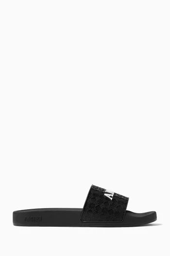 MA Quad Pool Slides in Rubber