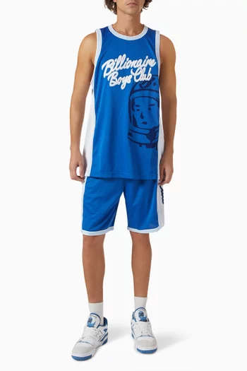 Script Logo Astro Basketball Jersey in Mesh