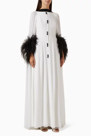 Rebel in Fur Maxi Dress