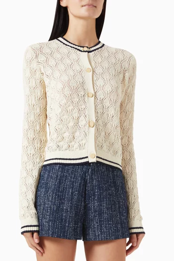 The Rookie Cardigan in Cotton-knit