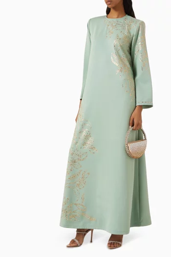 Crystal Embroidered Jalabiya