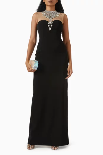 Embellished Cape in Velvet