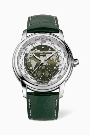 Classic Worldtimer Quartz Watch, 42mm