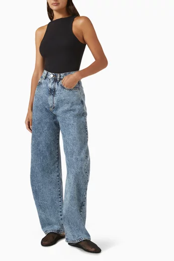 Halterneck Bodysuit in Jersey