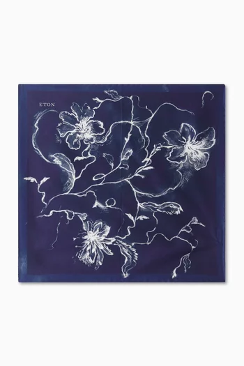 Floral Pocket Square in Silk