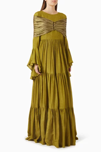 Layla Cape Maxi Dress