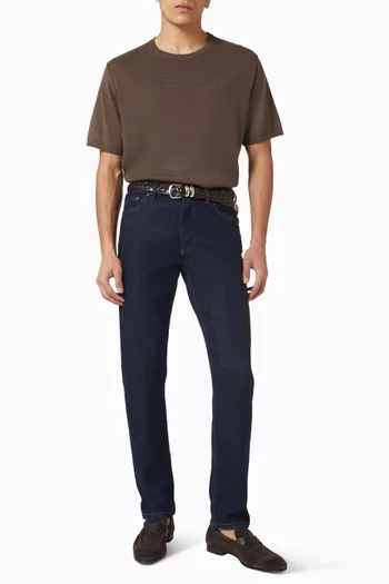 Knitted T-shirt in Cotton