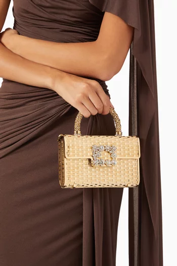 Jewel Efflorescence Mini Bag in Metal