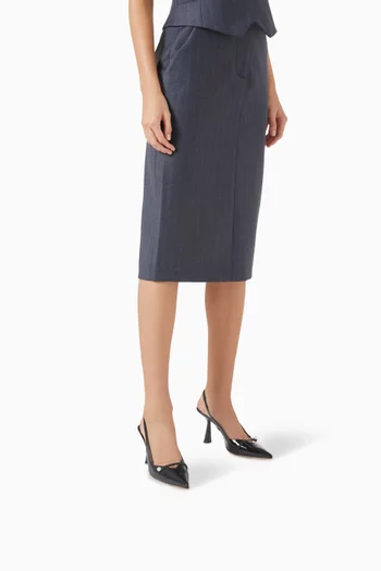 Amita 85 Slingback Pumps in Patent Leather