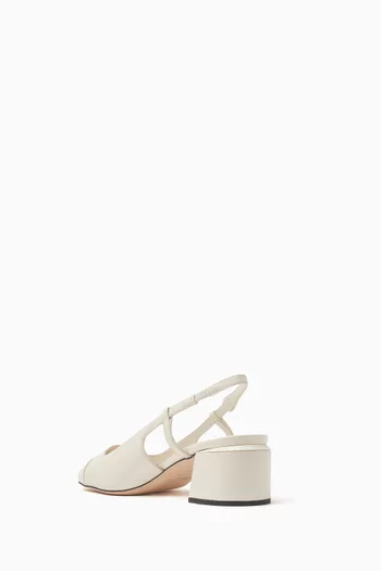 Elisa 45 Slingback Pumps in Leather