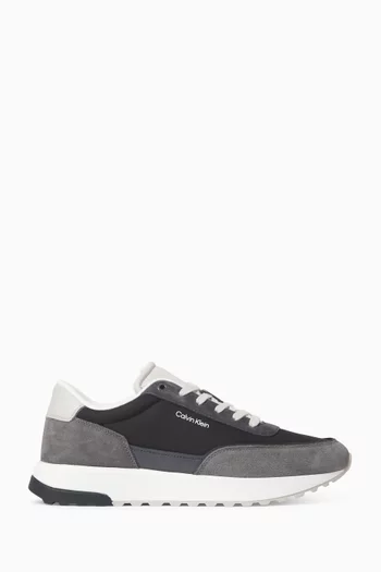 Chunky Low-top Sneakers Leather & Suede