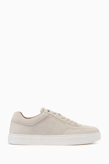 Clean Cup Low Lace-up Sneakers in Suede