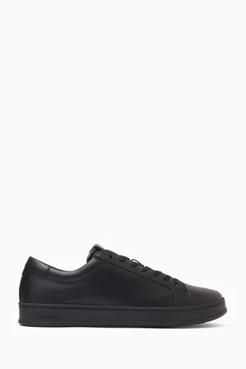 Low-top Lace-up Sneakers in Leather