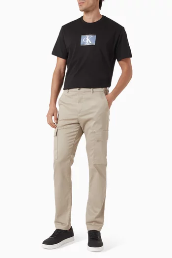 Slim-fit Cargo Pants in Stretch Cotton