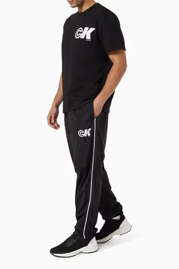 Drawstring Track Pants in Nylon