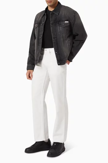 سترة برقعة شعار الماركة قطن شبكي