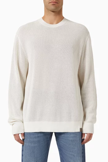 سترة برقعة شعار الماركة قطن شبكي