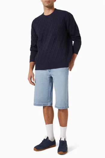 Monogram Sweater in Cotton-blend