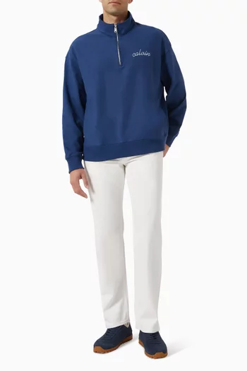 Chain Stitch Sweatshirt in Cotton Terry