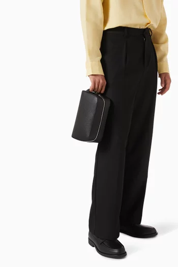 Wash Bag in Faux Leather