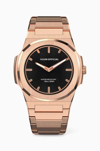 MS Quartz Stainless Steel Watch, 38mm