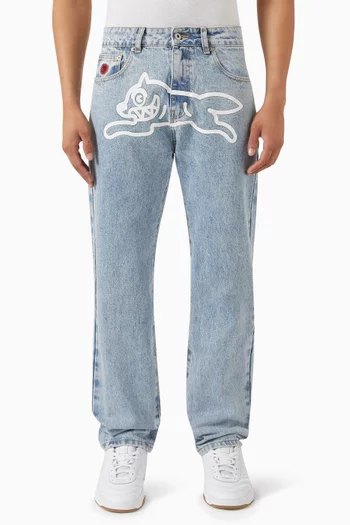 Running Dog Jeans in Cotton-denim
