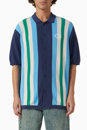 Collared Polo Shirt in Cotton Knit
