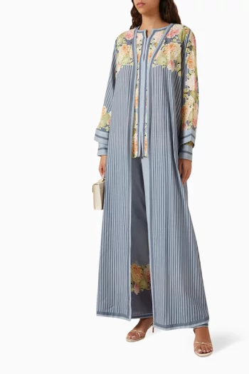 Printed Abaya Co-ord Set