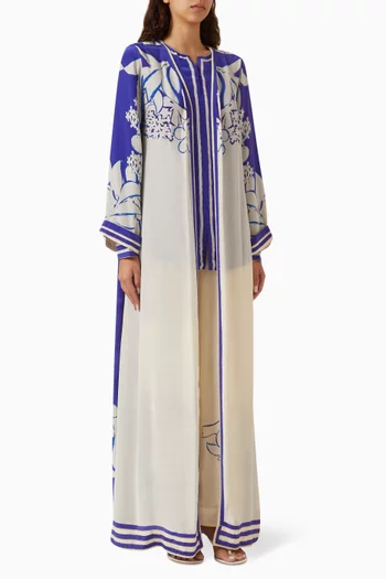 Printed Abaya Co-ord Set