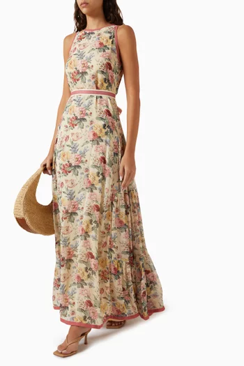 Floral-print Maxi Dress