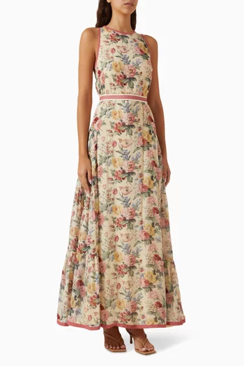 Floral-print Maxi Dress