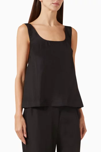 Jordan Button-up Top in Silk