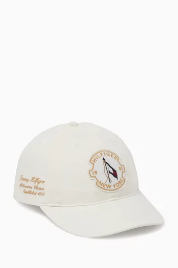 Logo-patch Baseball Cap in Canvas