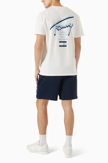 تي شيرت سيتي بشعار الماركة قطن