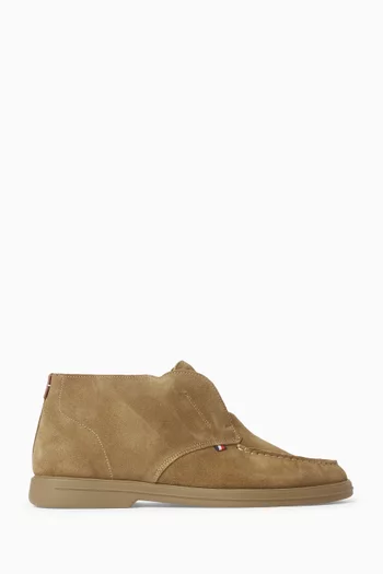 Moc Toe Boots in Suede