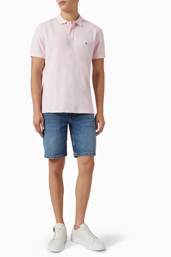 Garment-dyed Polo Shirt in Cotton