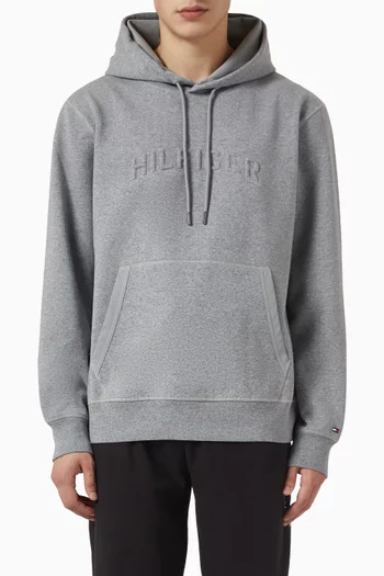 Logo Arch Embossed Hoodie