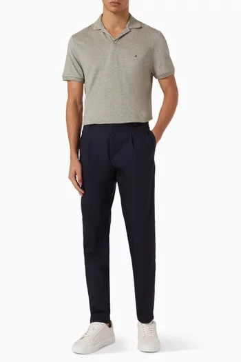Polo Shirt in Linen-blend