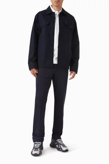 Shirt Jacket in Cotton Twill