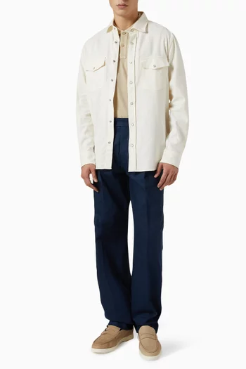 Smart Casual Shirt in Linen-blend