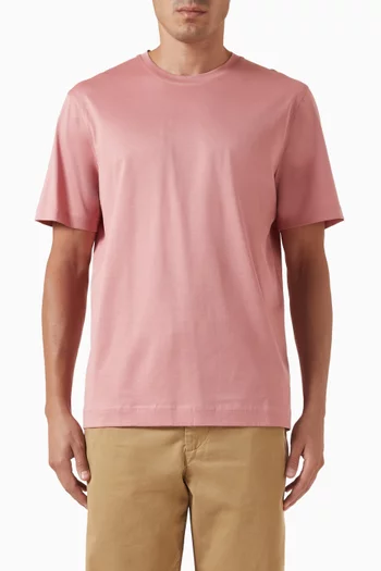 T-shirt in Mercerised Cotton