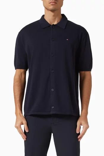 Knit Overshirt in Cotton